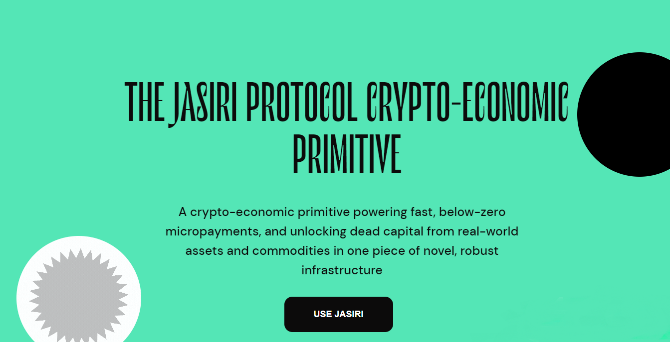Jasiri Protocol powered by Algorand user interface